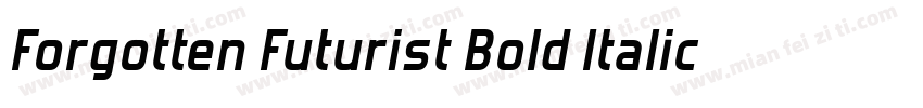 Forgotten Futurist Bold Italic字体转换